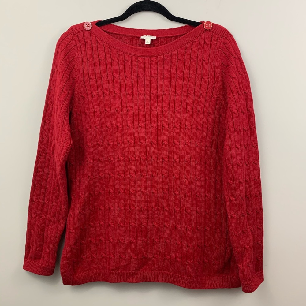 Talbots sweater- red
